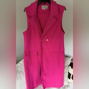 Haute Monde Fuchsia Sleeveless Vest